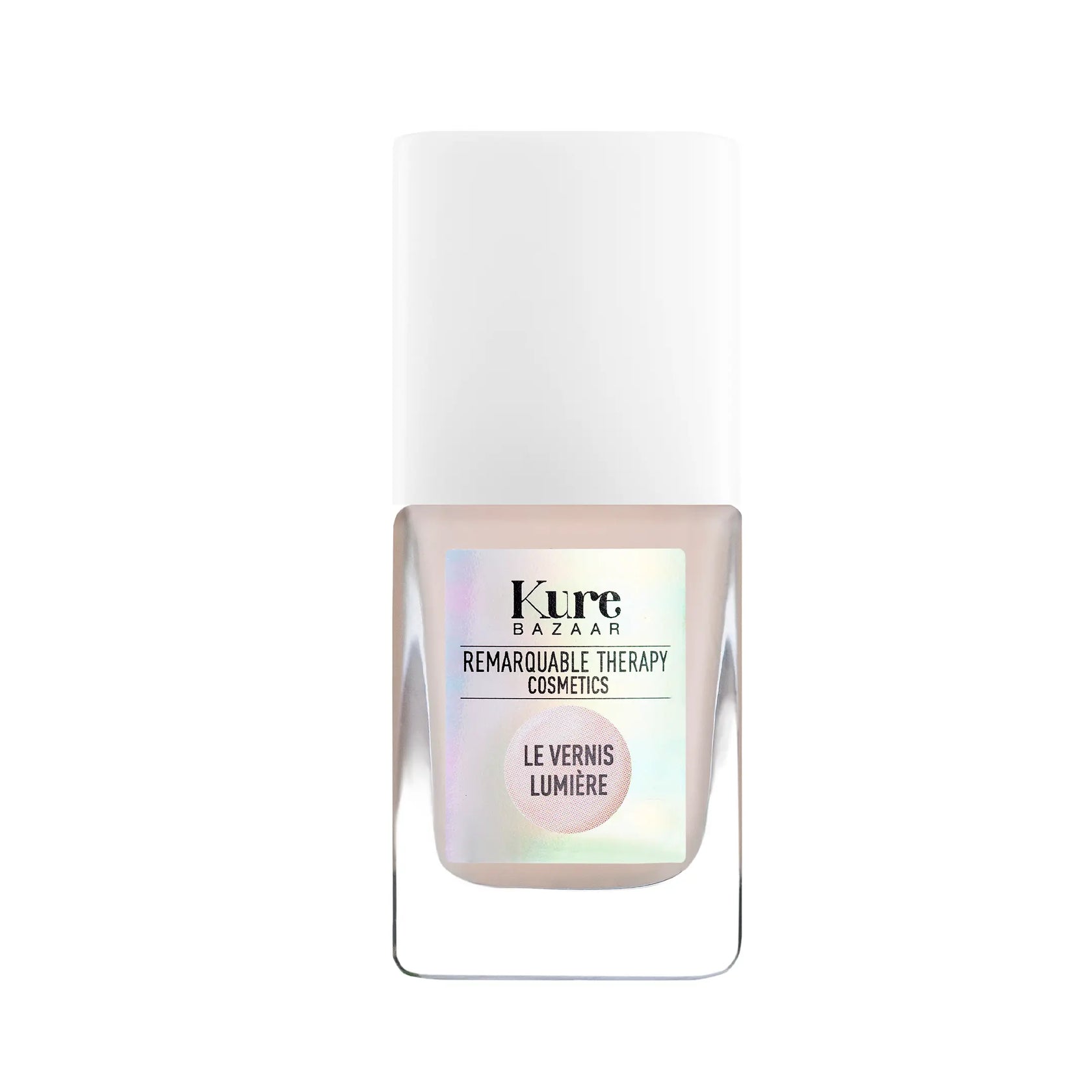 Iluminador de uñas Kure Bazaar Illuminateur Beige en tono nude luminoso, fórmula clean beauty.