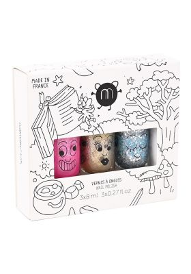 Set de 3 Esmaltes con Purpurina para Niños | Nailmatic Kids